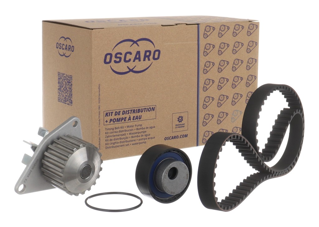 Pompe à eau + kit de courroie de distribution (Kit courroie de distribution) OSCARO ref. KPOSC017